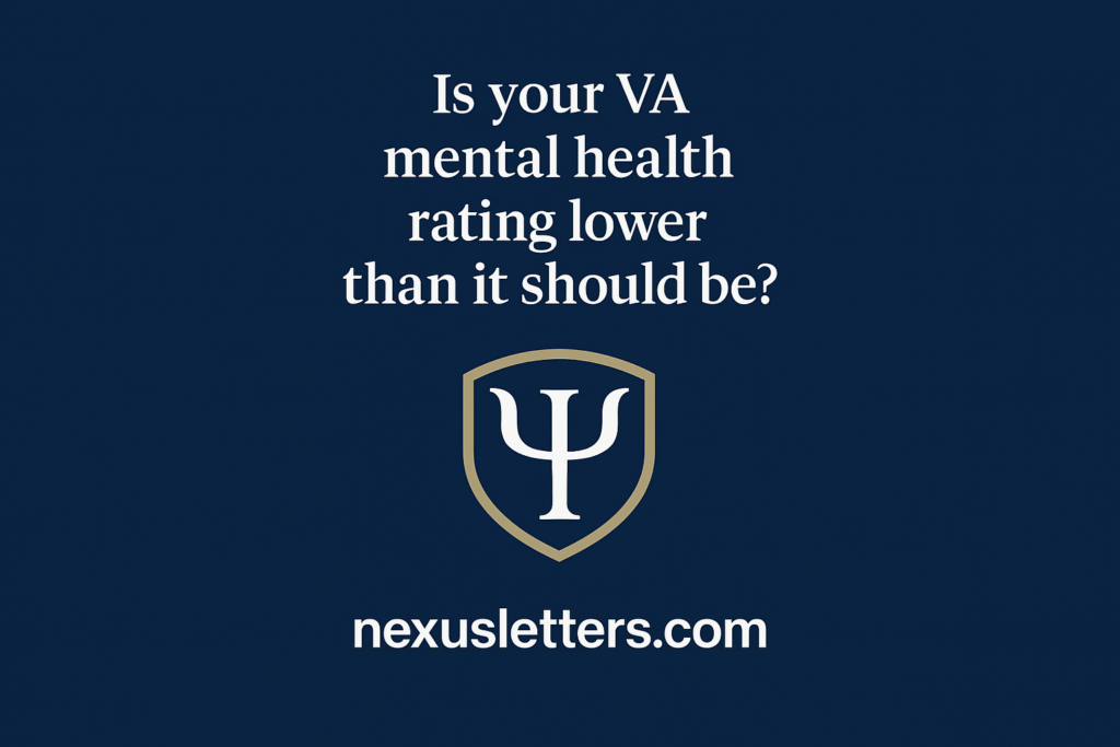 Is your VA mental health rating lower than it should be?